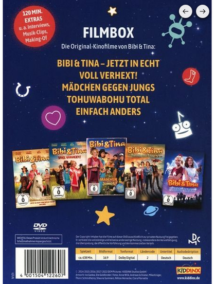 Bibi und Tina-Filmbox alle 5 Kinofilme (DVD)