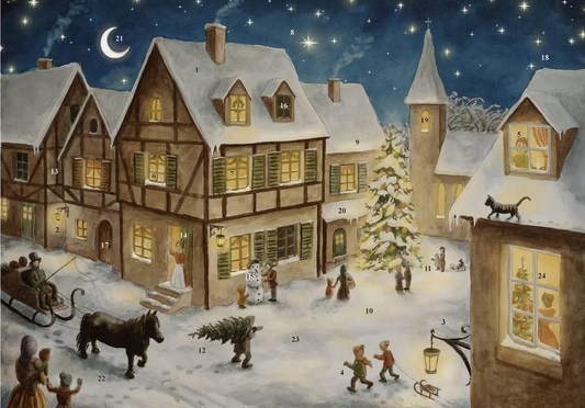 Adventskalender Weihnachtsabend- mit Bildertürchen