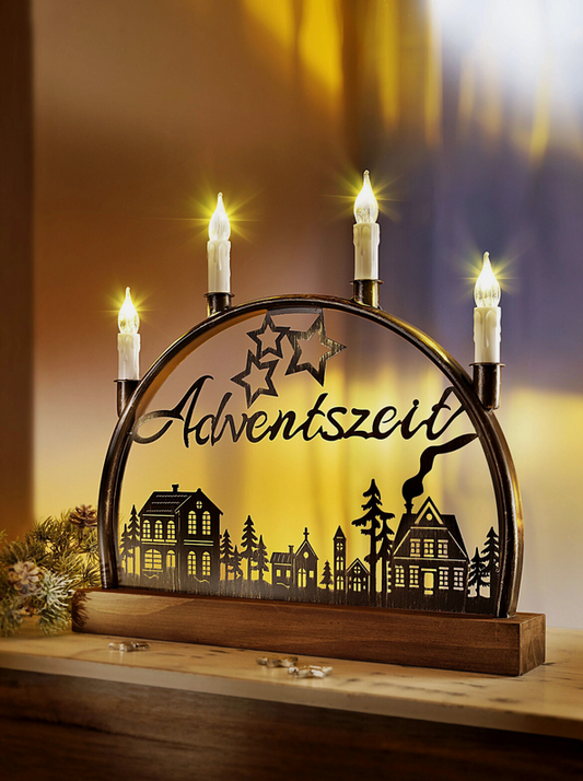 LED-Schwibbogen "Adventszeit" 32cm