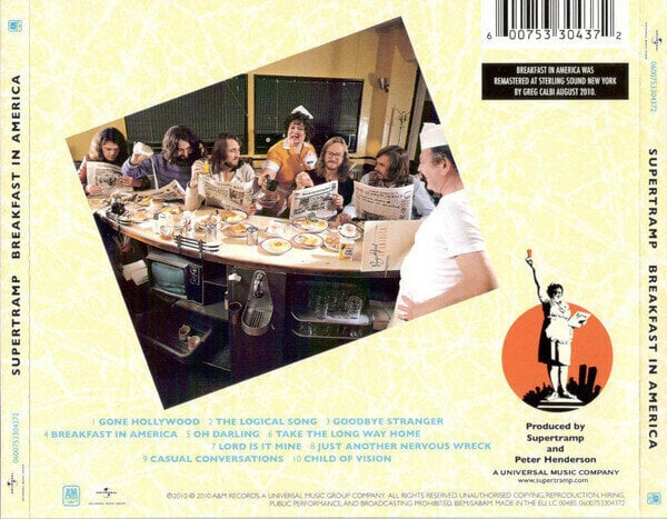 The Supertramp  Breakfast in America ( 2010 Remaster CD)